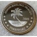 COCOS KEELING ISLANDS 2003 . TEN 10 DOLLARS COIN . ERROR . MISSING INSCRIPTION